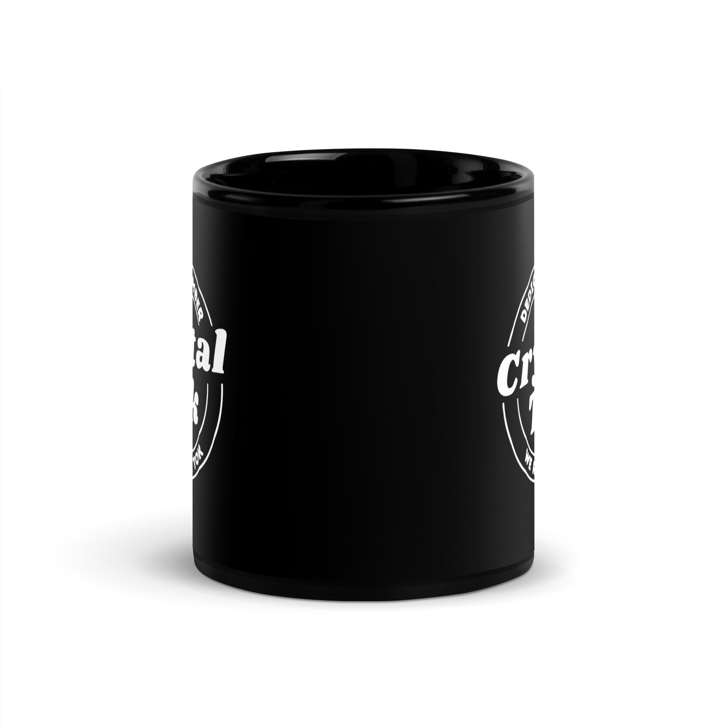 CrystalTok Club Black Glossy Mug