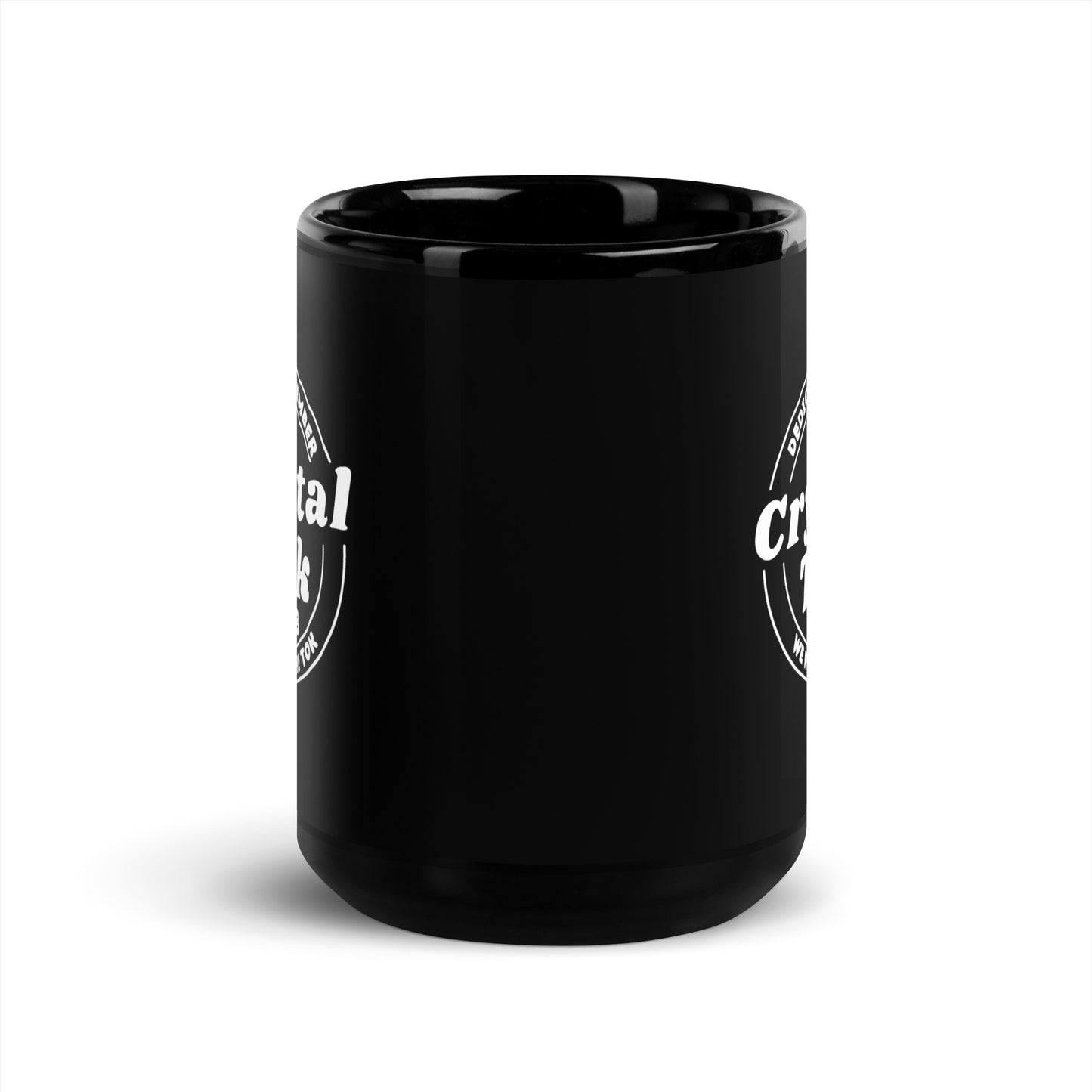 CrystalTok Club Black Glossy Mug